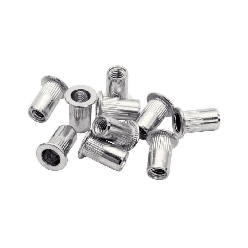 Écrous à sertir - RAPID - M8 - Pour vis Ø8mm - Blister de 20 + 1 Fo