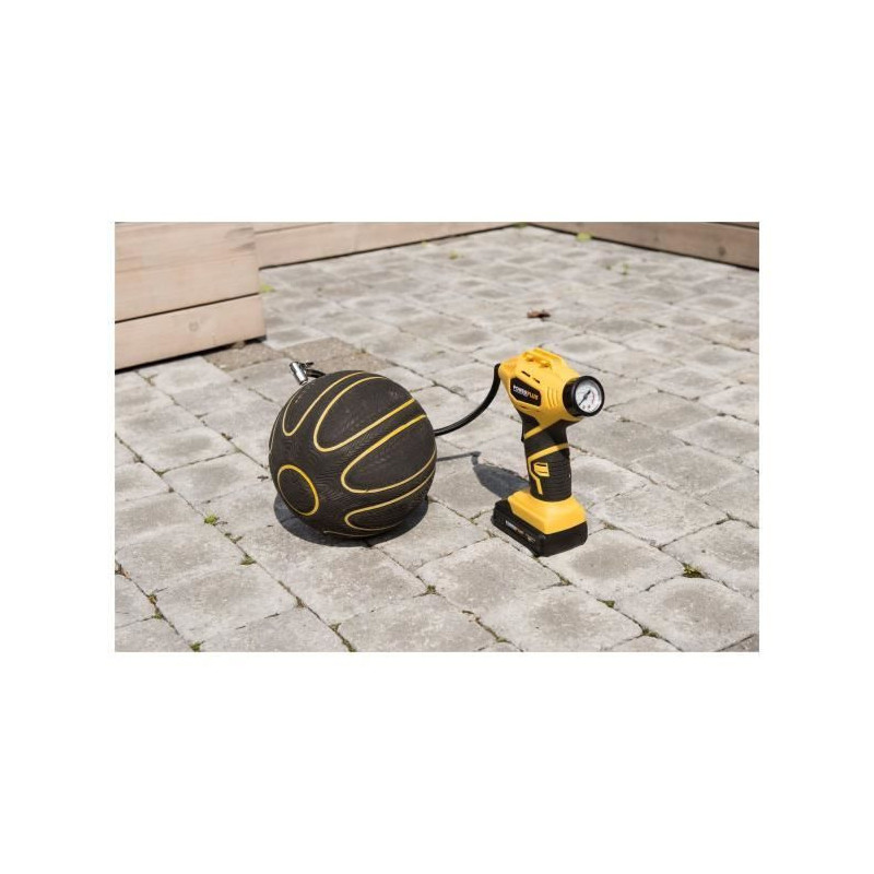 Compresseur/Gonfleur d'air portable sans fil 18V - POWERPLUS - Pompe