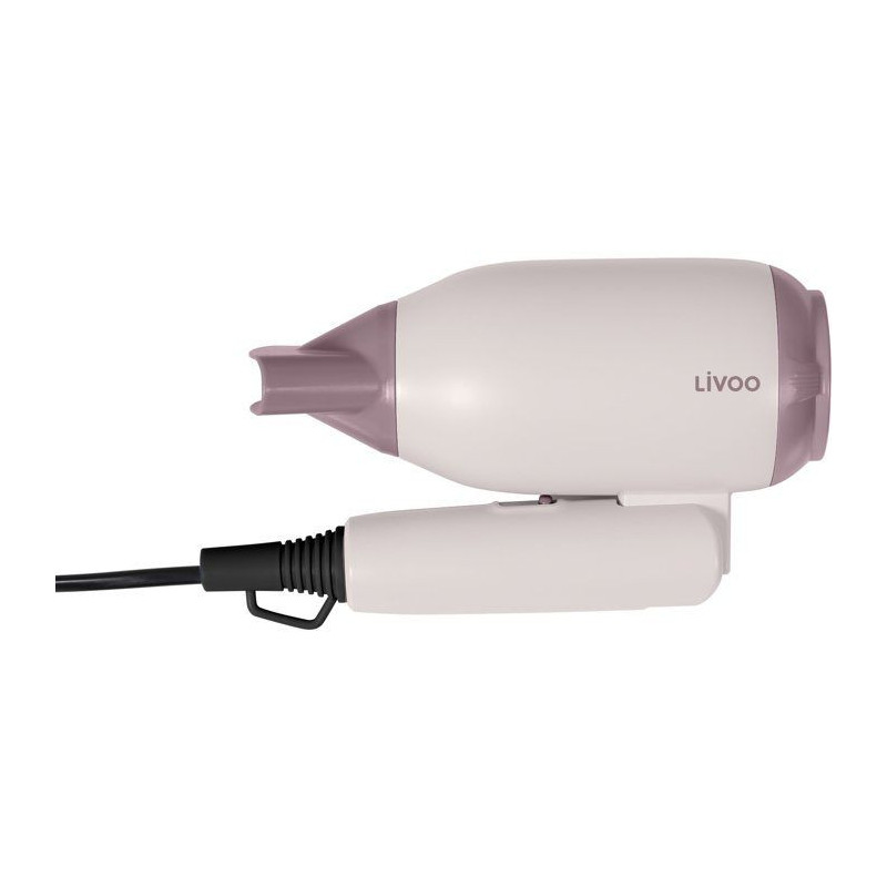 Seche-cheveux de voyage pliable - LIVOO - DOS208 - Compact - Bi-voltag