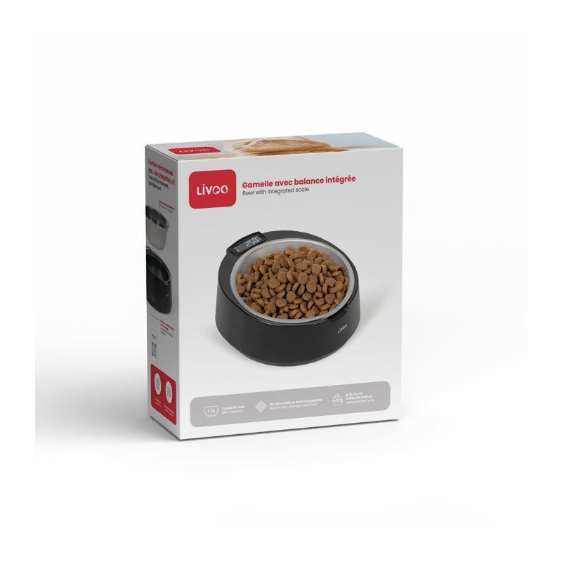 Gamelle avec balance intégrée - LIVOO - PET109N - Capacité 5 kg -