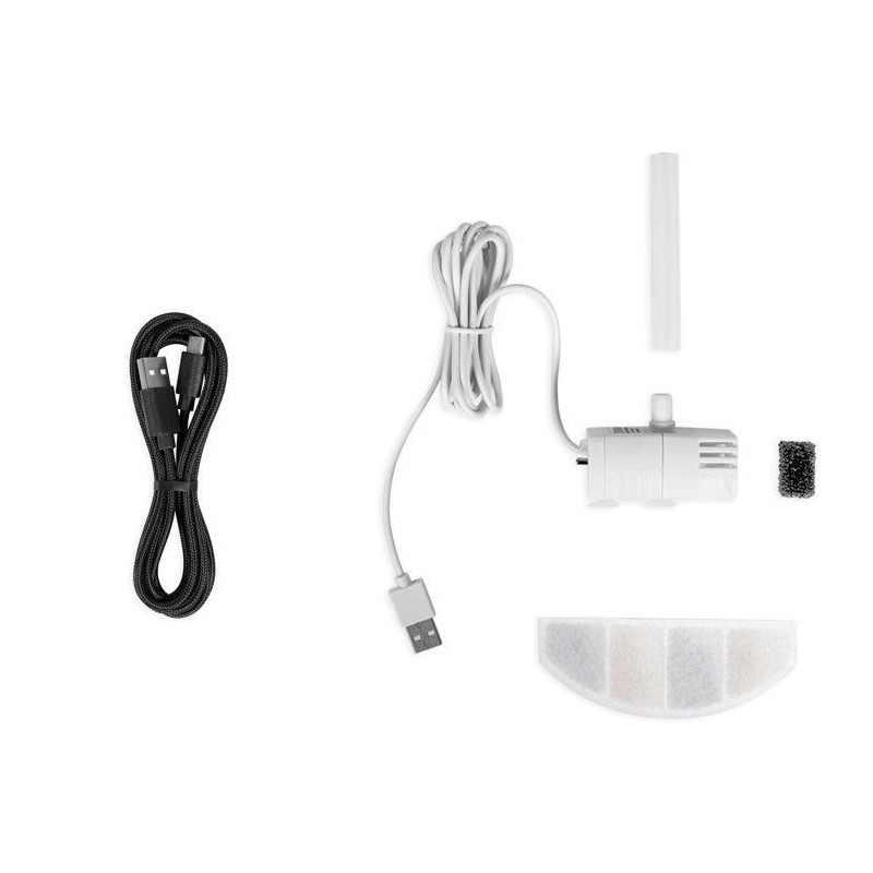Distributeur de croquettes automatique et fontaine a eau - LIVOO - PET