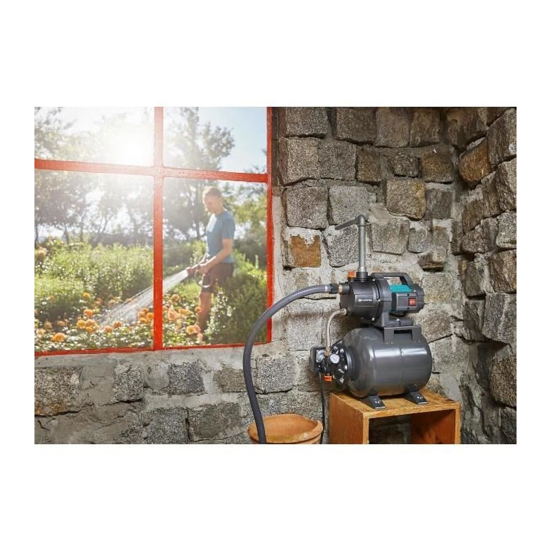 GARDENA Groupe de surpression 3700/4 – 800W – Débit max 3700l/h &
