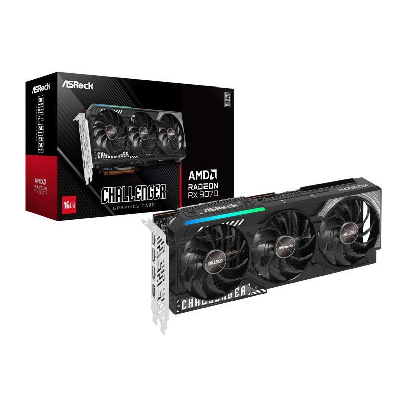 ASROCK - RX9000 - Carte graphique - Radeon RX 9070 - RX9070 CL - 16 Go