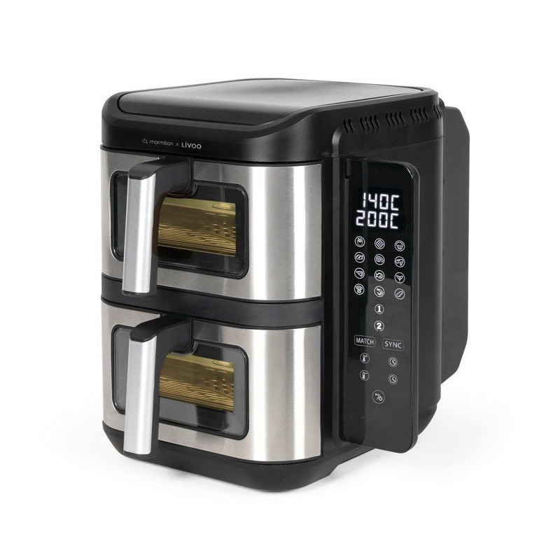 Friteuse sans huile - LIVOO - DOC344CO - 11 L - double bac - 2800 W