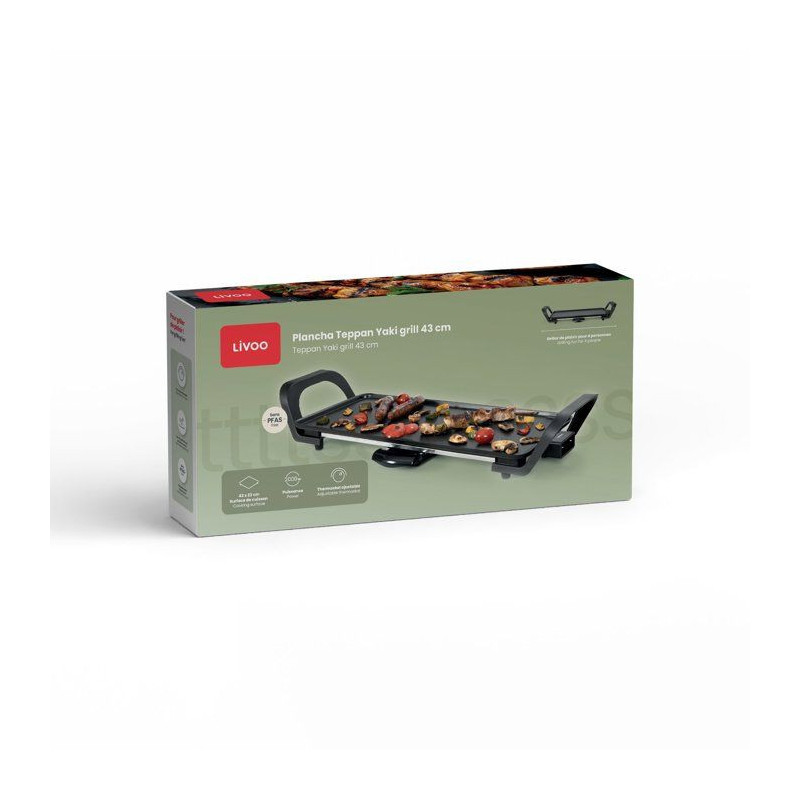Plancha Teppan Yaki - LIVOO - DOC351 - 43 cm - 2000 W