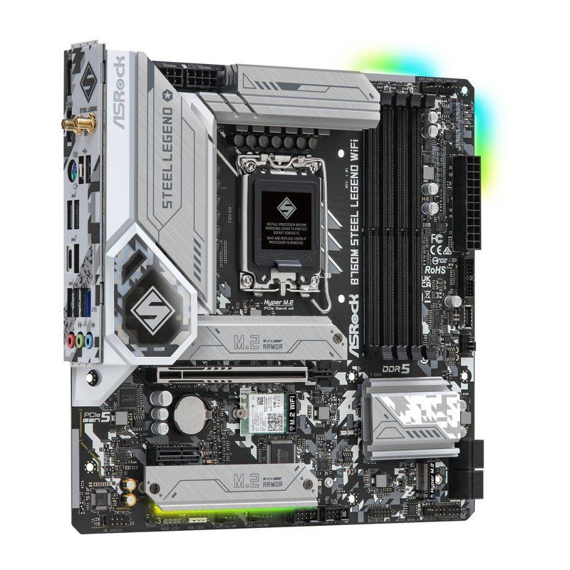 Carte mère - ASROCK - B760M Steel Legend WiFi - Socket LGA1700 - DDR5