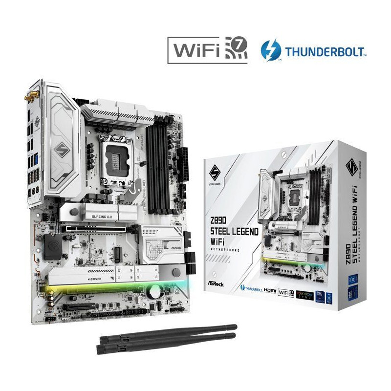 Carte mère - ASROCK - Z890 Steel Legend WiFi - Socket LGA1851 - DDR5