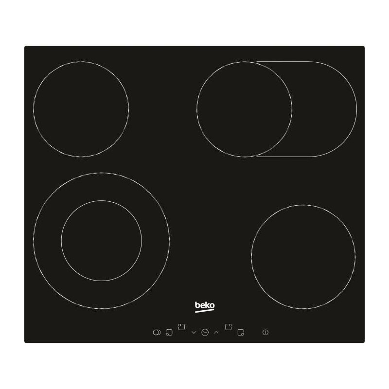 BEKO HIC 64403 T Table vitrocéramique 4 foyers