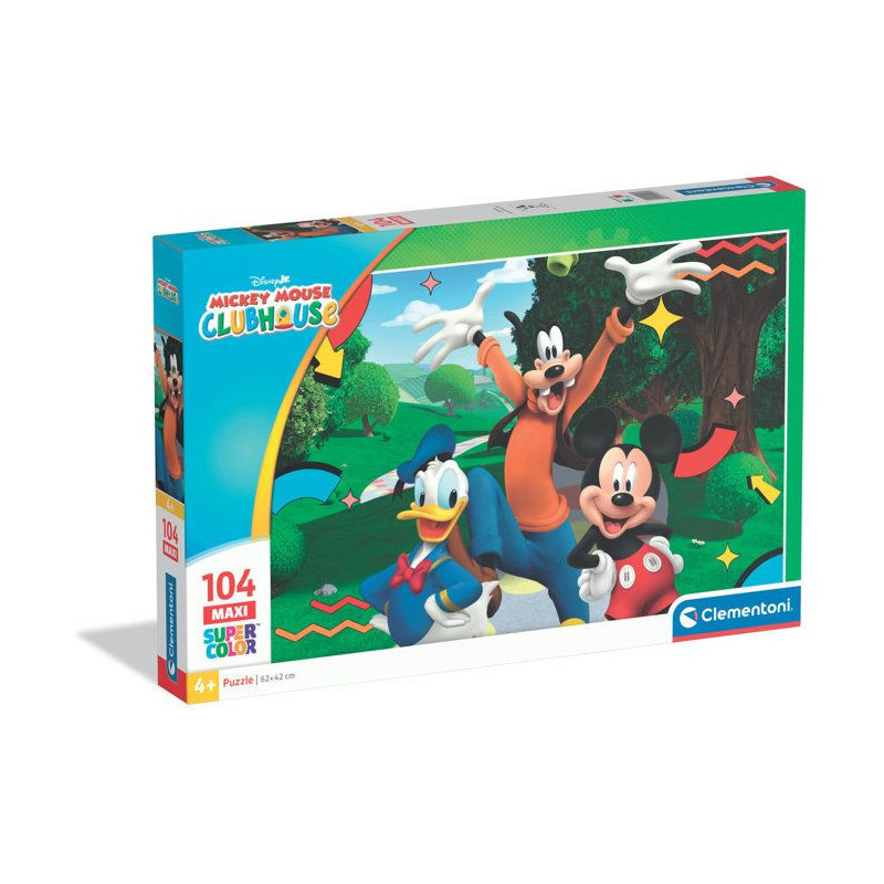 CLEMENTONI - 104 pieces Maxi - Mickey Mouse