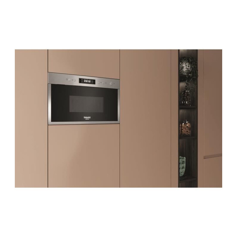 Four micro-ondes encastrable - HOTPOINT - HAM 212O X - Inox - 22 L