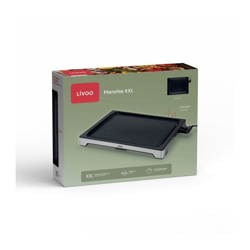 Plancha électrique - LIVOO - DOC319 - XXL 47 cm - 2000 W
