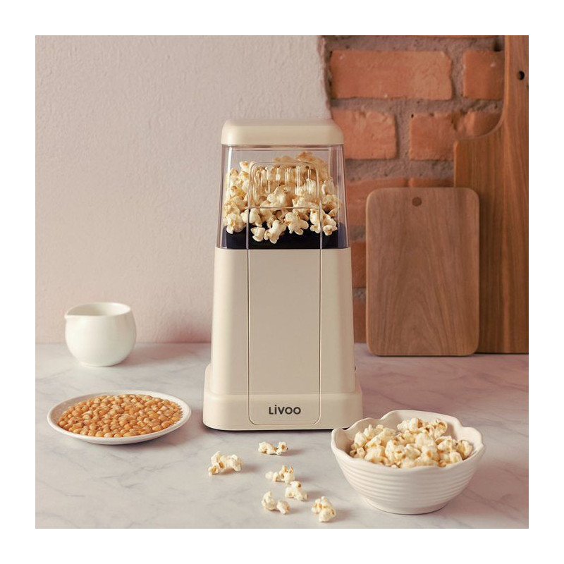 Machine a pop-corn - LIVOO - DOM497C - 1200 W - sans huile