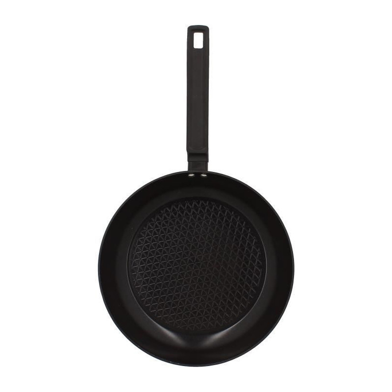 Poêle - MENASTYL - 6020638 - En aluminium forgé - 28 cm - Noir - Tou