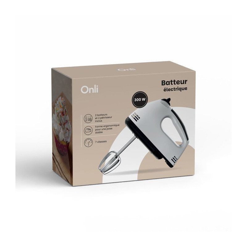 Batteur électrique - ONLI - ON1022W - 300 W - 7 vitesses