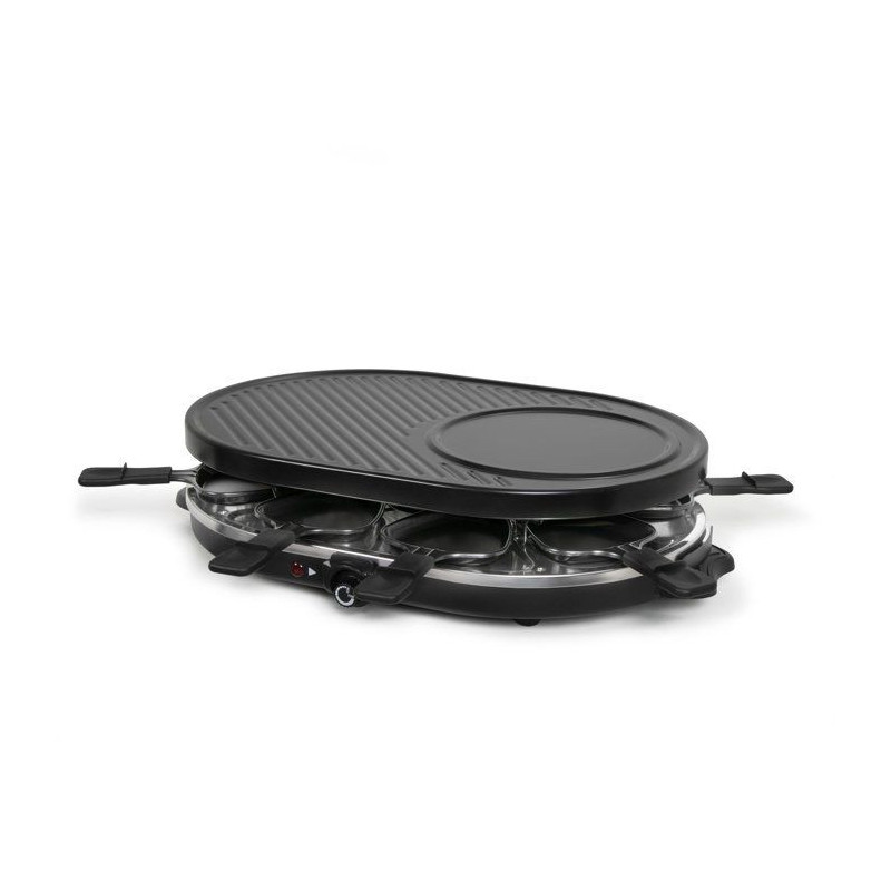 Raclette 3 en 1 - ONLI - ON1035N - 8 personnes - grill / crepiere