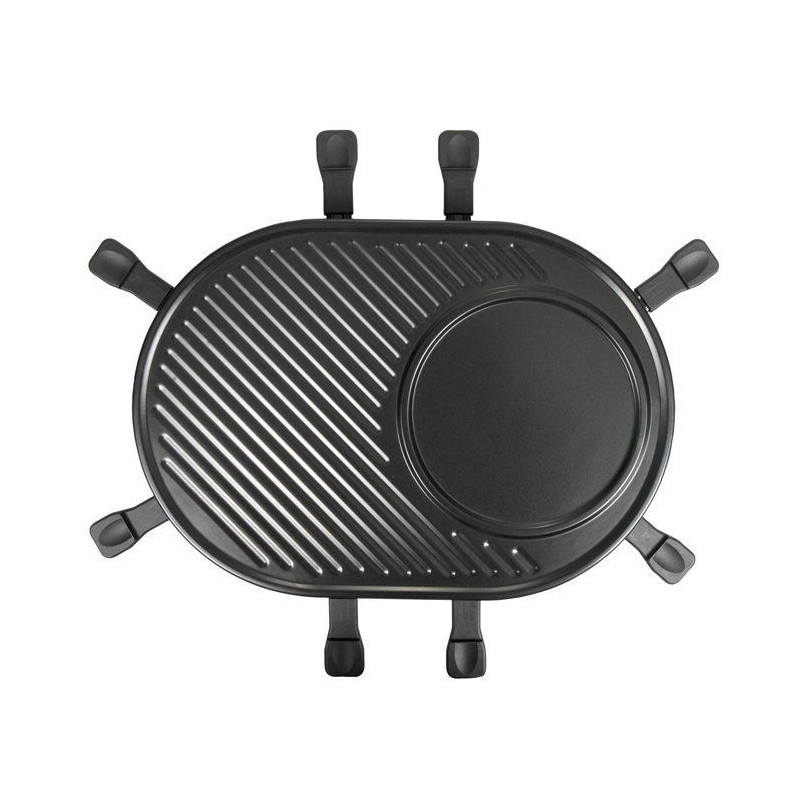 Raclette 3 en 1 - ONLI - ON1035N - 8 personnes - grill / crepiere