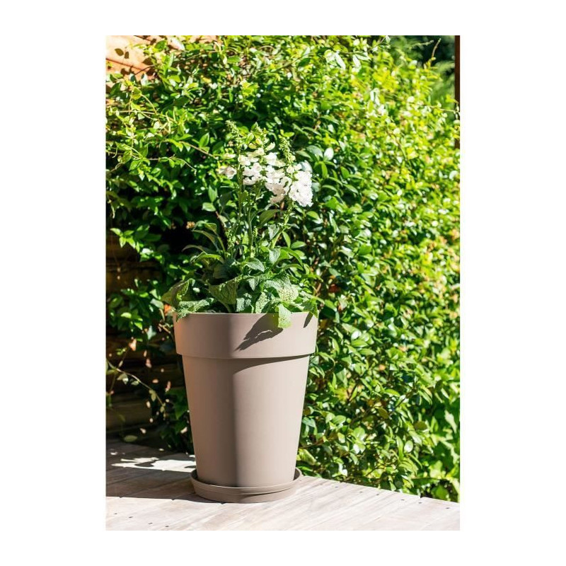 EDA Tuscan Vase halfway - Ø 44 x 53 cm - 50 L - Taupe