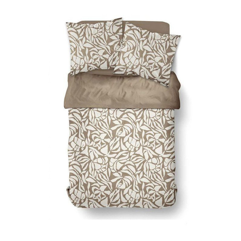 Parure de Lit - 240 x 220 cm - Coton Imprimé Coton Imprimé Feuillage