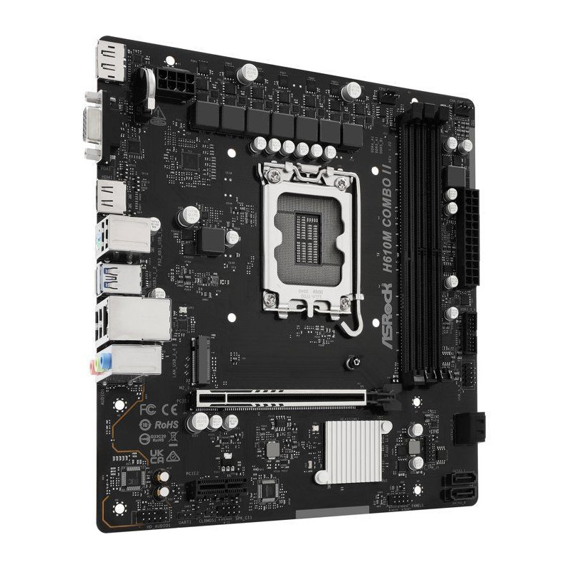 Carte mère - ASROCK - H610M Combo II - Socket LGA1700 - DDR4/DDR5 - M