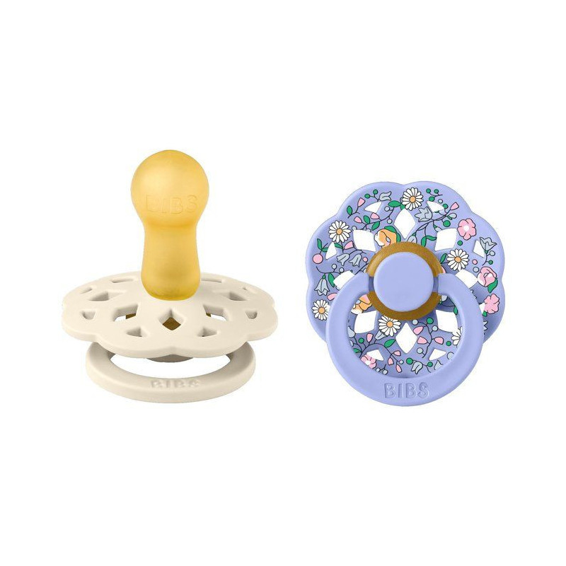 Sucette bébé - BIBS x Liberty - Boheme - Ronde - T2 - Caoutchouc nat