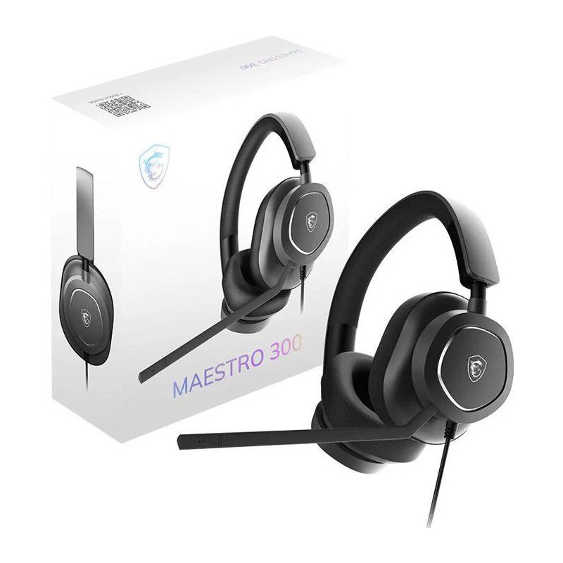 Casque Gaming filaire - MSI - Maestro 300 - Haut-parleurs néodyme 40