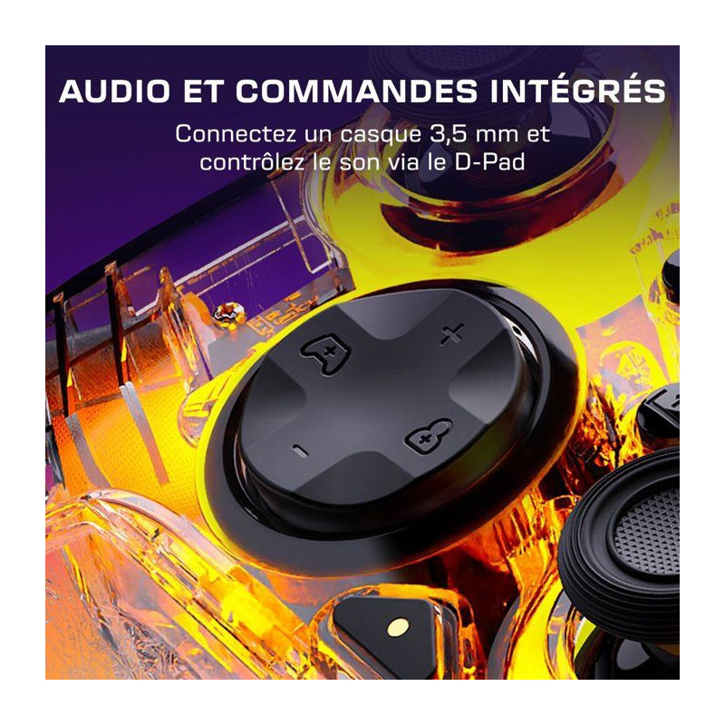Manette de jeu - Xbox - Afterglow - Filaire - Transparente - Compatibl