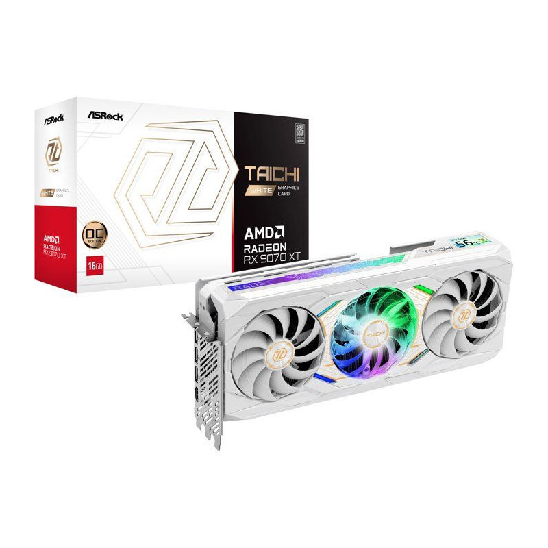 ASROCK - RX9000 - Carte graphique - Radeon RX 9070 XT - RX9070XT TCW -