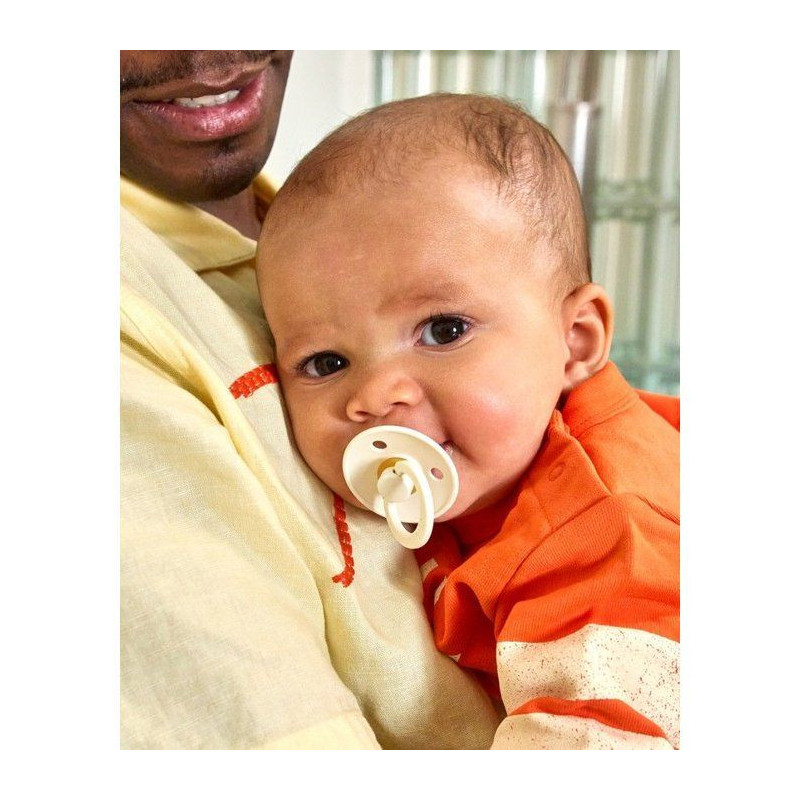 Sucette bébé - BIBS - Colour - Embout rond - Pack de 2 - Caoutchouc