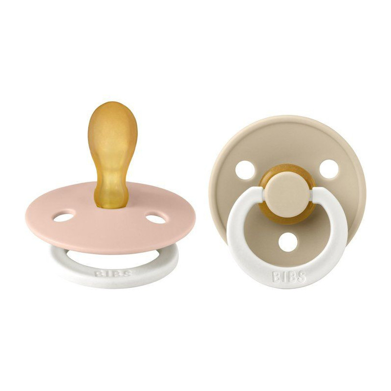 Sucette bébé - BIBS Colour - Symétrique - T2 - Silicone - Phosphore