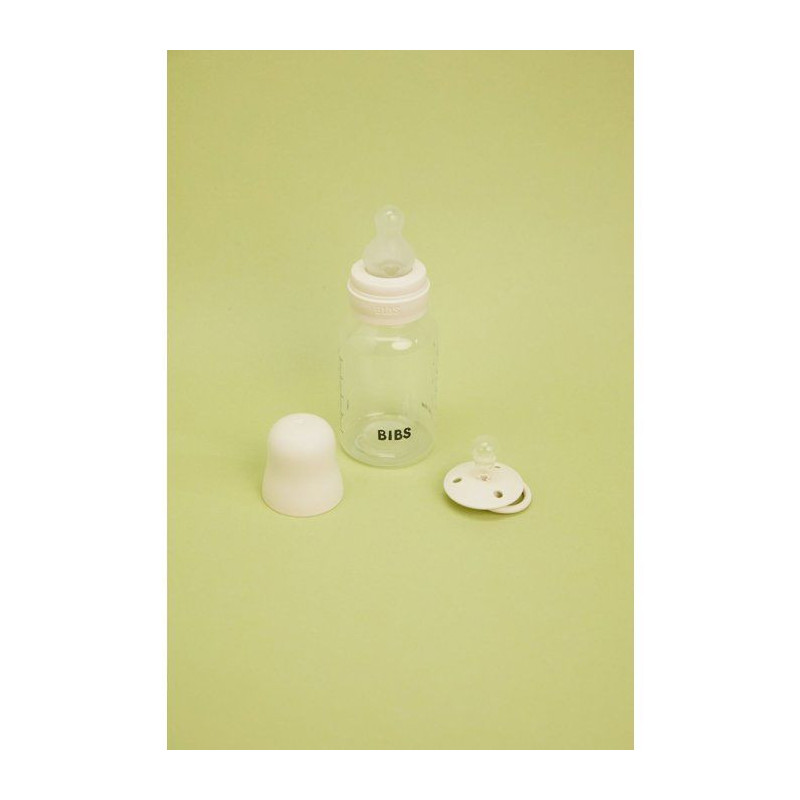 Biberon bébé - BIBS - Embout rond - Silicone - 150 ml - Débit lent