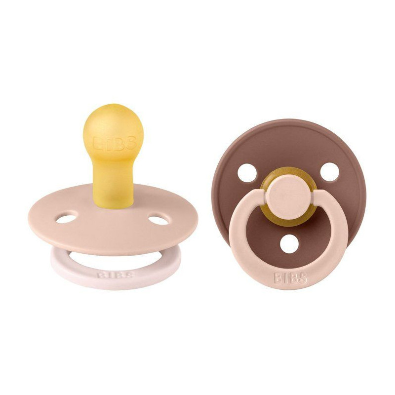 Sucette bébé - BIBS Studio Colour - Ronde - T1 - Caoutchouc naturel
