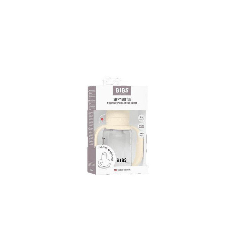 Biberon bébé - BIBS Tasse apprentissage - Embout rond - Silicone - 1