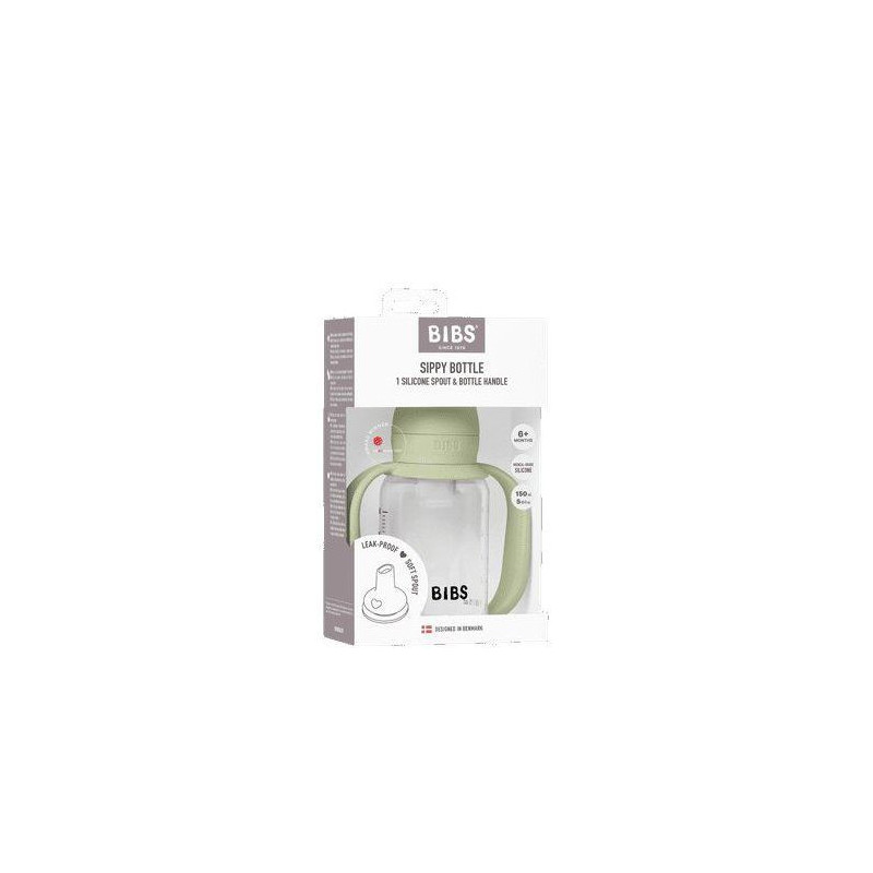 Biberon bébé - BIBS Tasse apprentissage - Embout rond - Silicone - 1