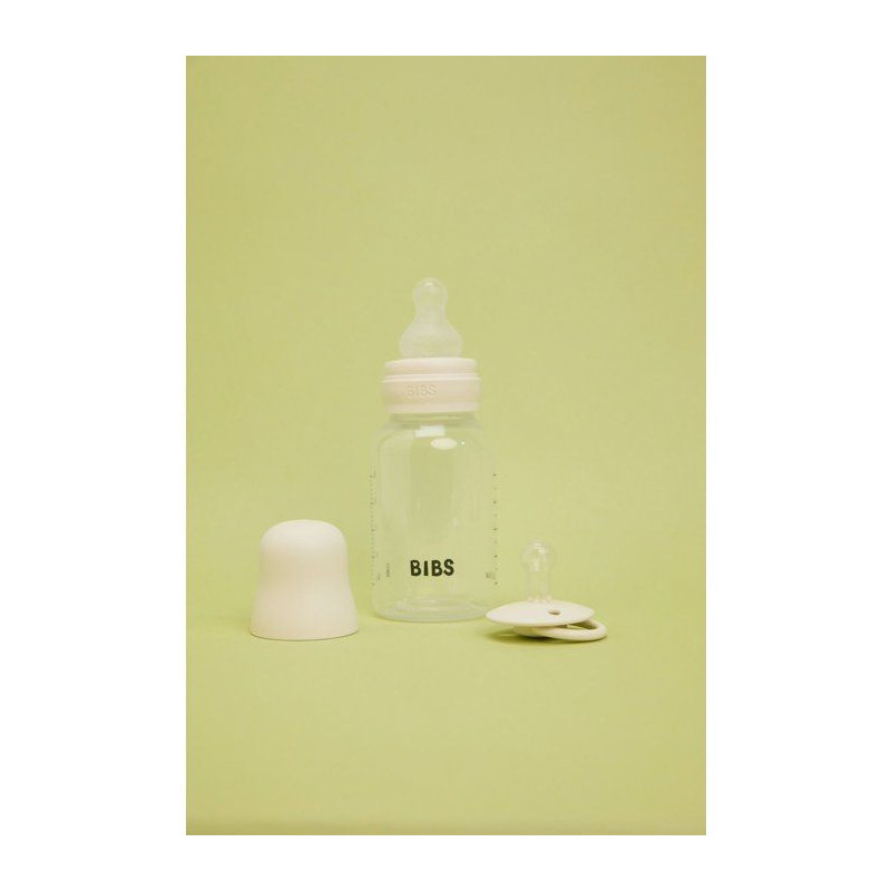 Biberon bébé - BIBS - Embout rond - Silicone - 150 ml - Débit lent