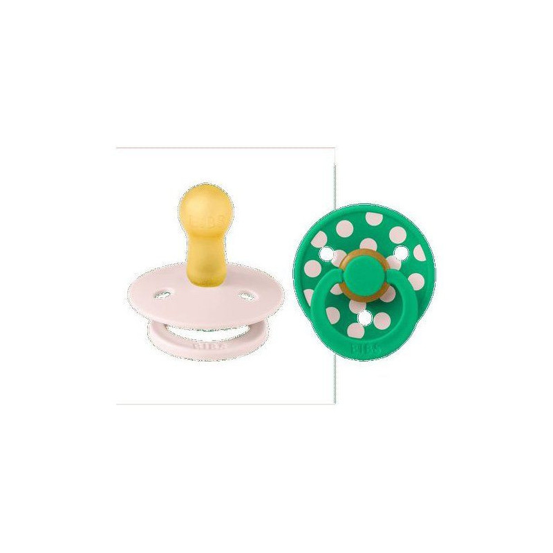 Sucette bébé - BIBS Studio Colour - Ronde - T2 - Caoutchouc naturel