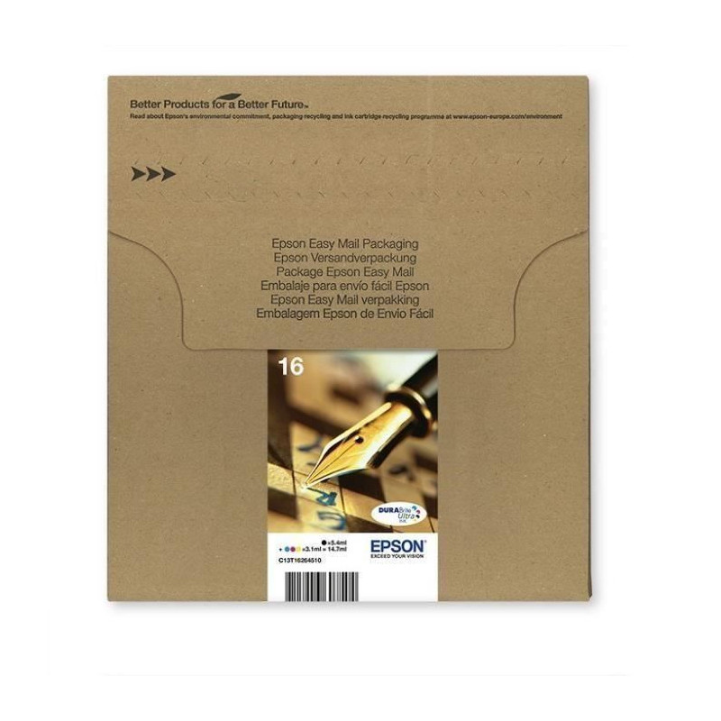 EPSON EasyMail Multiplack T1626 - Stylo plume - Noir, jaune, cyan, mag