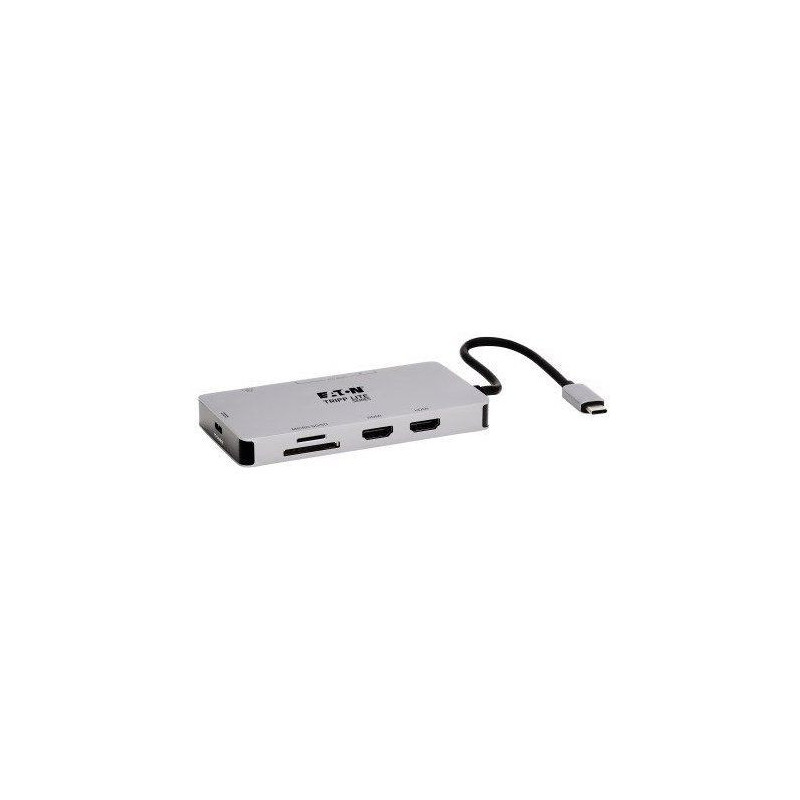 Docking Station USB-C - Eaton - U442-DOCK8-GG - Double écrans - HDMI