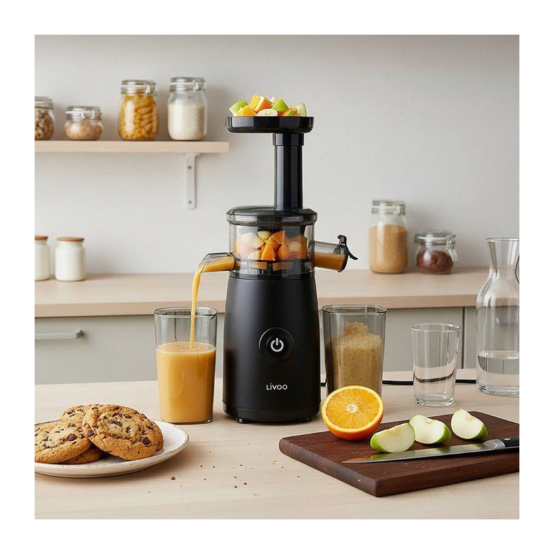 Extracteur de jus compact - LIVOO - DOD215N - 150 W - 60 tr/min - Filt