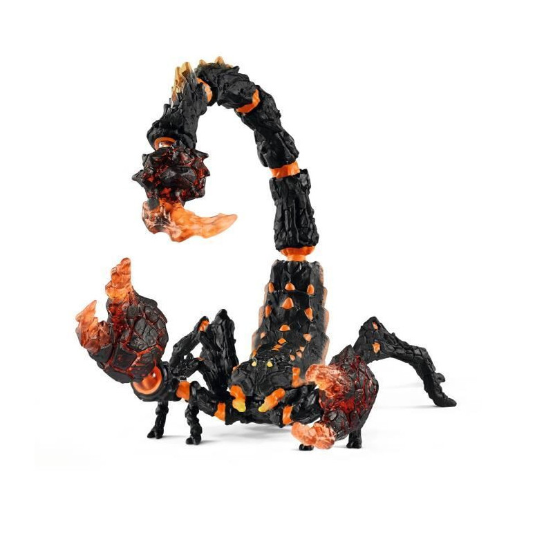 Scorpion de lave, figurine fantastique avec pièces mobiles et rotativ