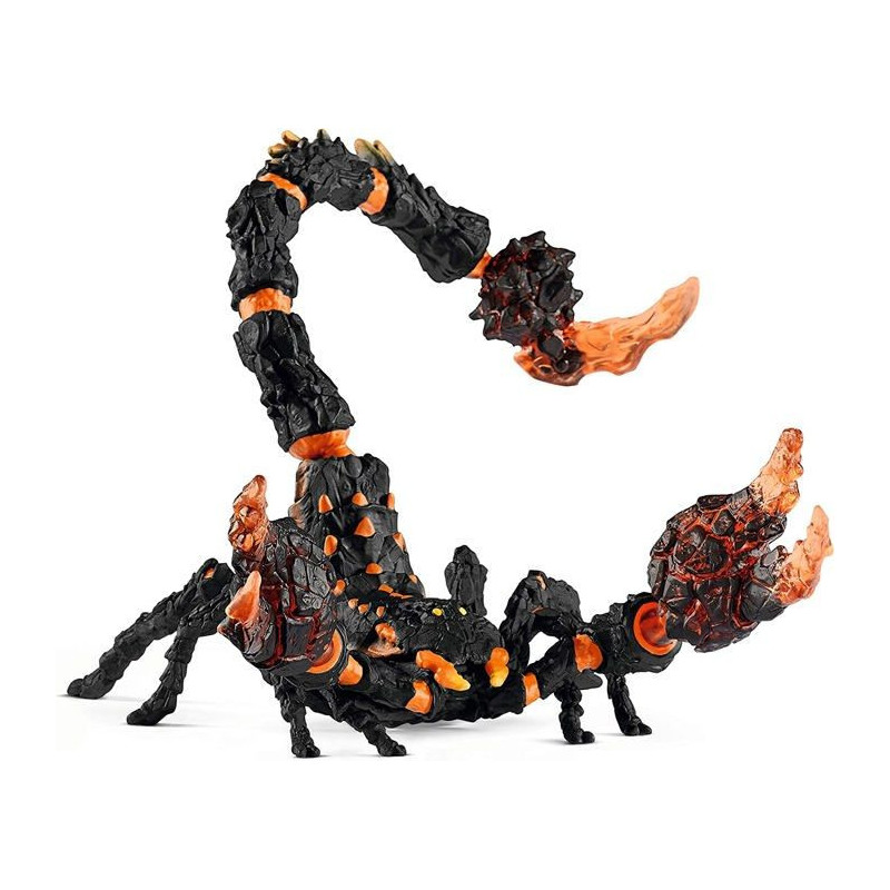 Scorpion de lave, figurine fantastique avec pièces mobiles et rotativ