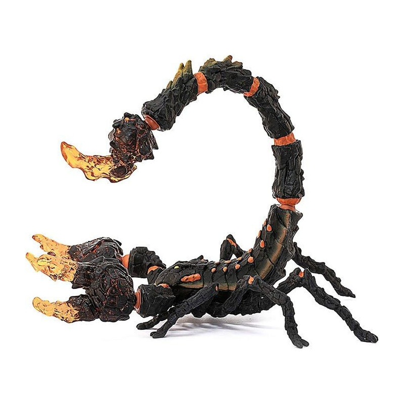 Scorpion de lave, figurine fantastique avec pièces mobiles et rotativ