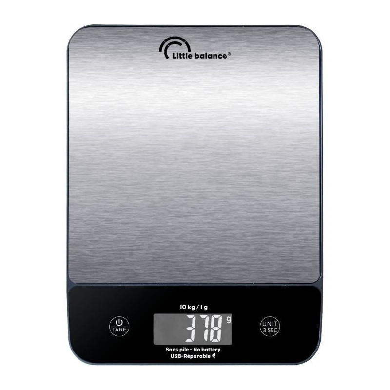Balance culinaire - Happy Genius 10 Inox -USB - Réparable