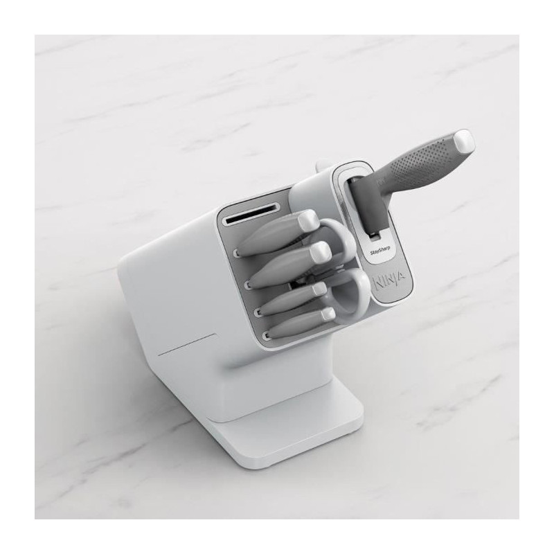 Bloc-couteaux - NINJA FOODI - StaySharp K62006EUWH - Avec affûteur -
