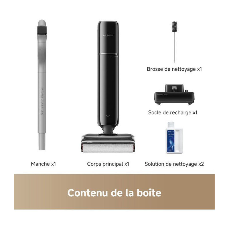 DREAME T12 PRO - Aspirateur Laveur - Ultra-fin 9,85 cm - 25000Pa - Aut