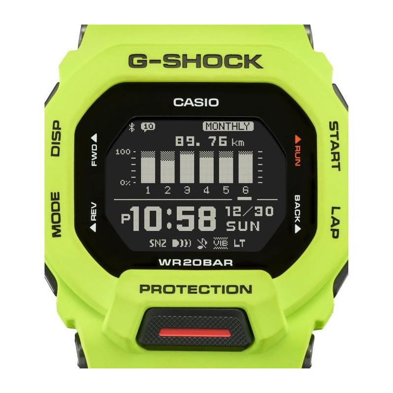 Montre - CASIO - G-Shock Sport - GBD-200-9ER - Jaune fluo