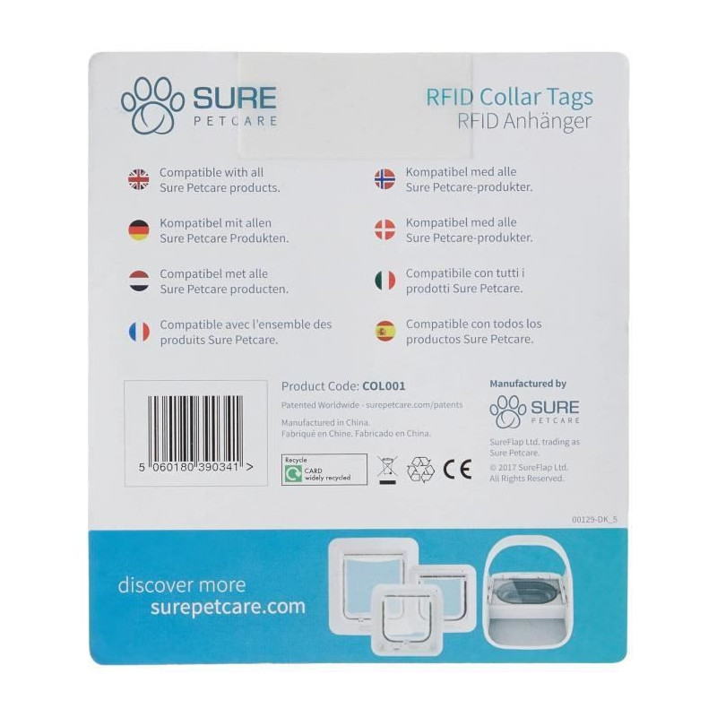 SUREFLAP Médaillon d'identification - SUREFLAP - Lot de 2 - Radiofré