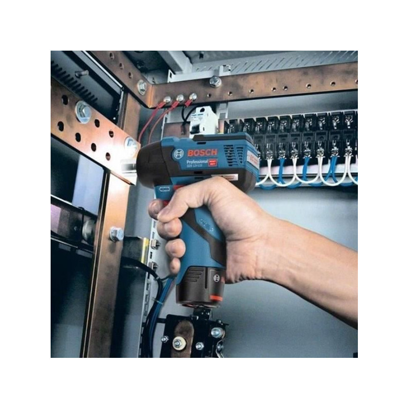 Bosch Professional GDS 12V-115 wrench + 2 3.0Ah batteries + L-BOXX - 0