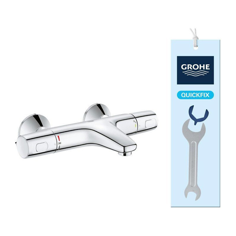 GROHE Mitigeur thermostatique Bain / Douche Precision Trend, protectio