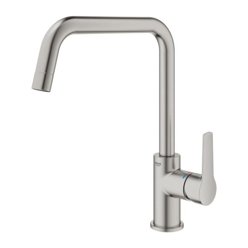 Mitigeur monocommande Evier - GROHE - Supersteel - Pivotant - Hauteur
