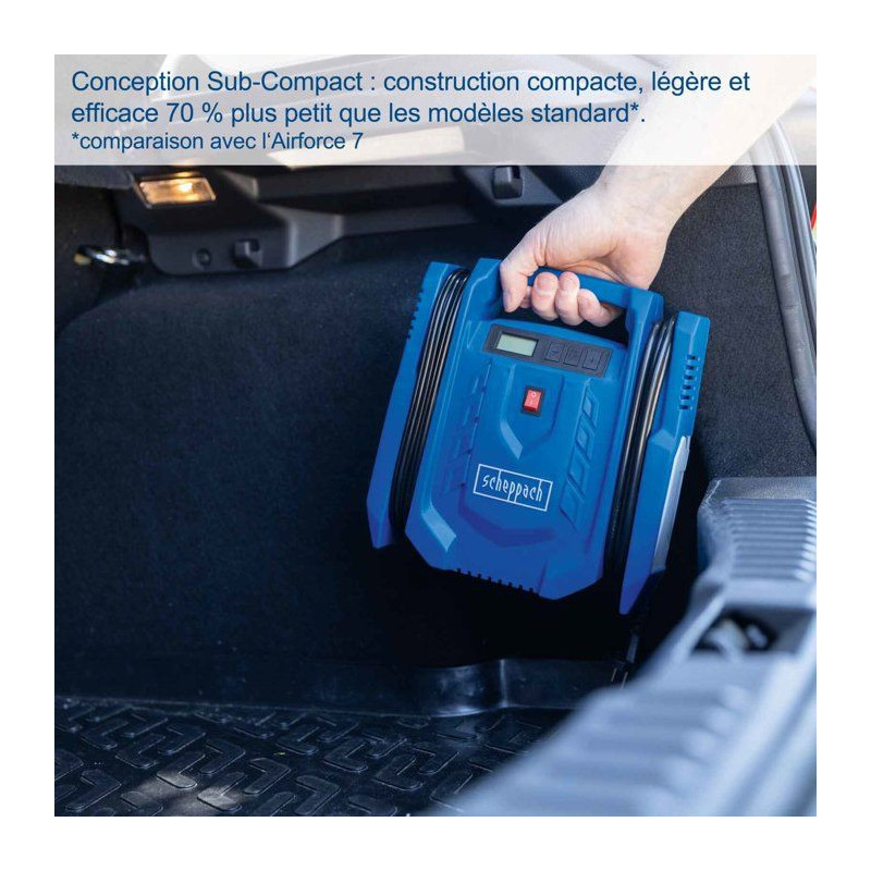Compresseur portatif SCHEPPACH - AIRFORCE 7 SC - 100 W - 8 bars - 24L/